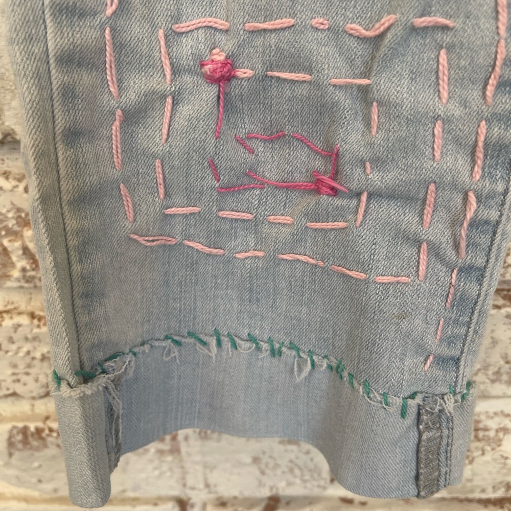 PAPAYA Embroidered Light Blue Jeans - Picture 4 of 15